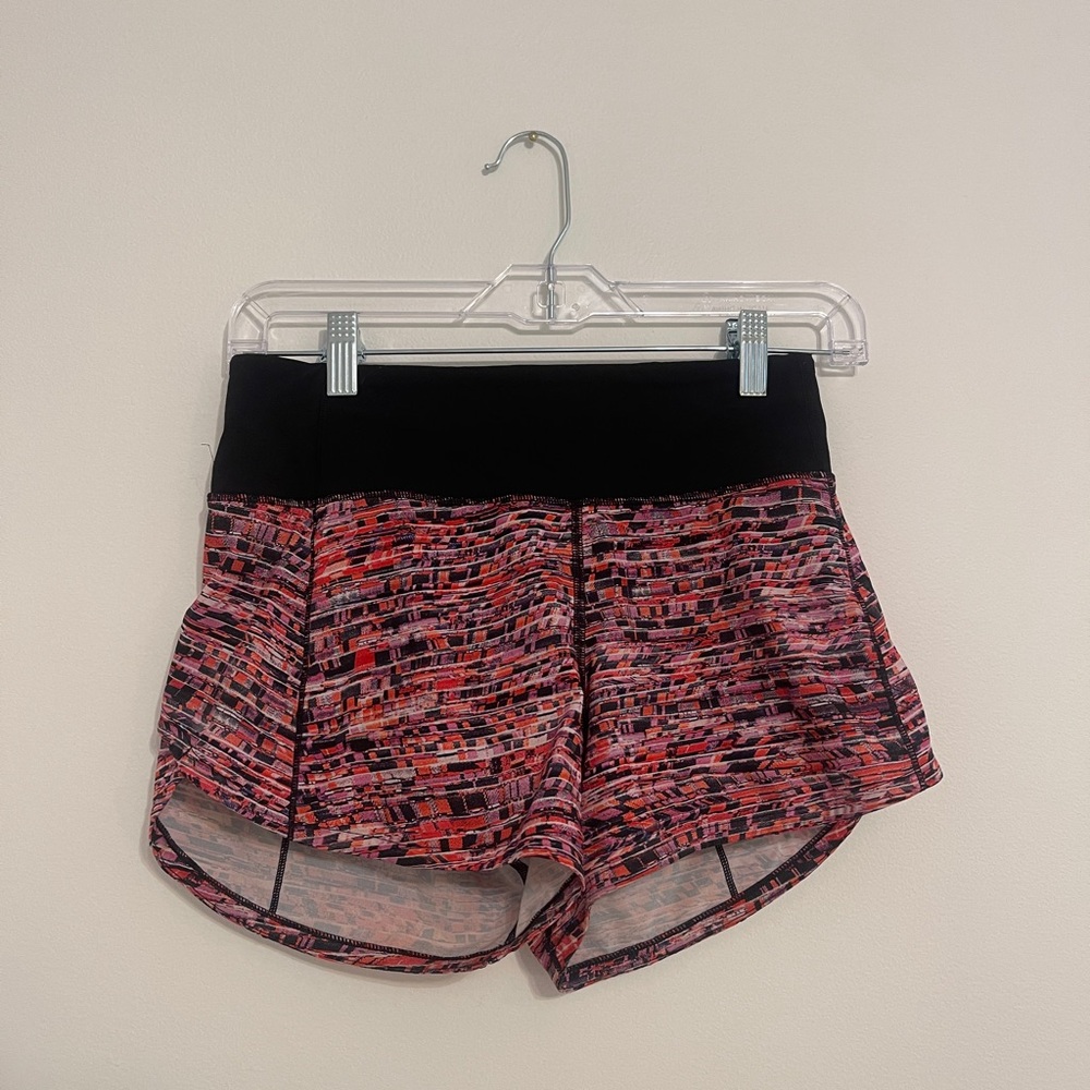 Lululemon Speed Up shorts size 2 mid rise